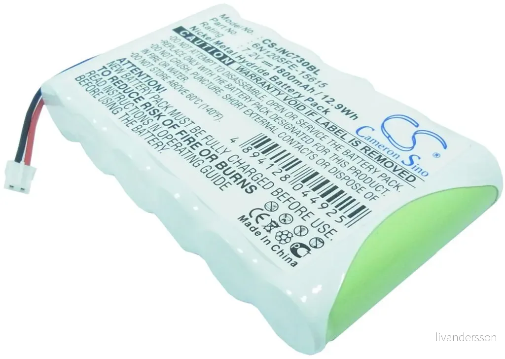 Batteri til 320723 for Dassault, 7.2V, 1800 mAh v:6936256