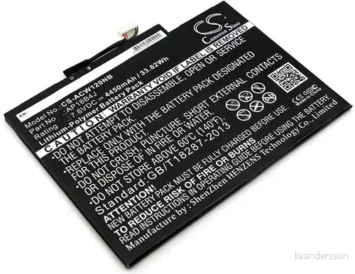 Batteri til KT.00204.003 for Acer, 7.6V, 4450 mAh v:6299459