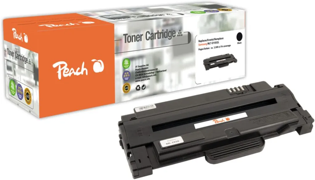 Peach-tonerkassetter som passer Samsung ML-1900 Series tonerkassett, svart v:6102692