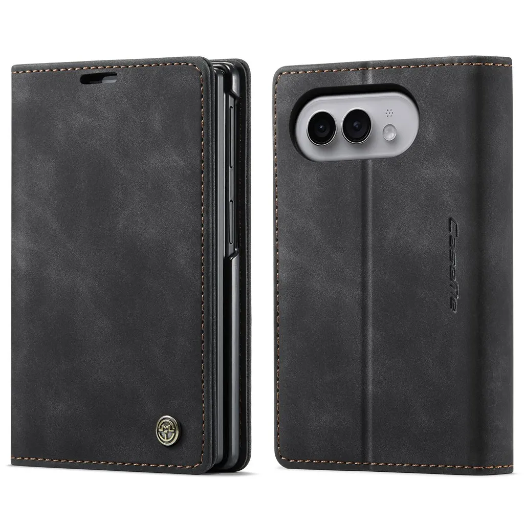 CASEME iPhone Duo Lommeboketui i PU-skinn – Svart v:6683548