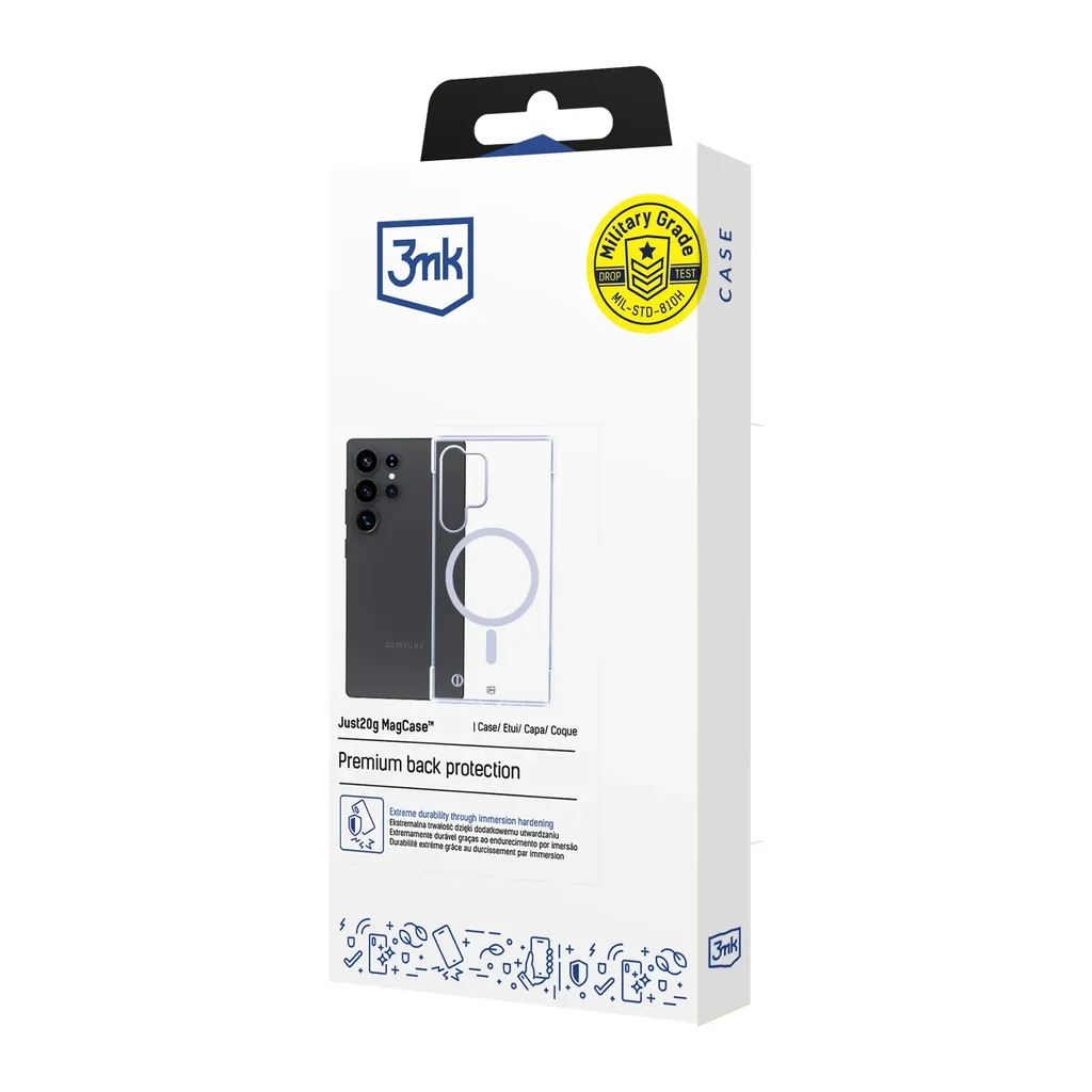 3mk Just20g MagSafe Deksel til Samsung Galaxy S26 Plus – Gjennomsiktig v:4904518