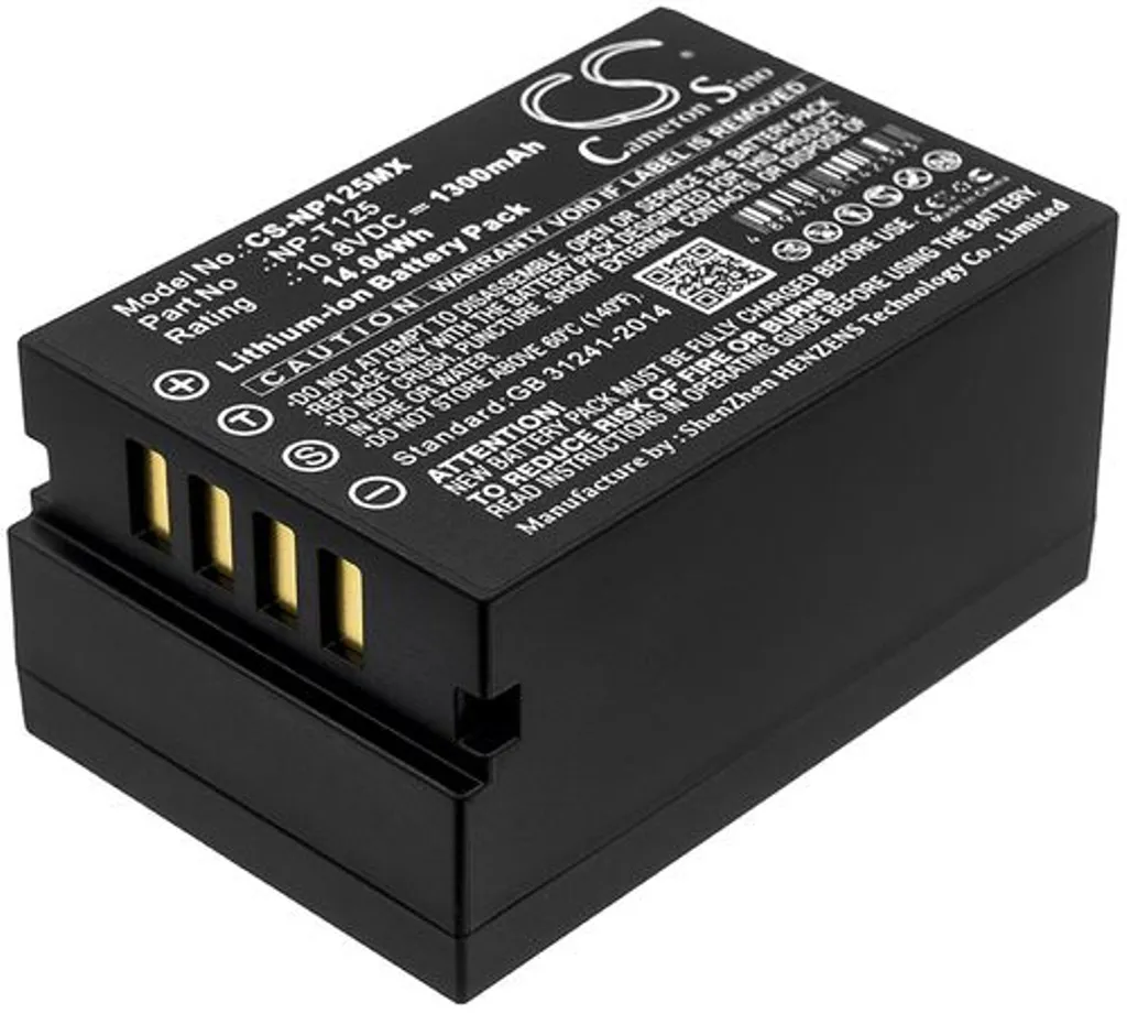 Batteri til Fujifilm GFX 50S, 10.8V, 1300 mAh v:2876287