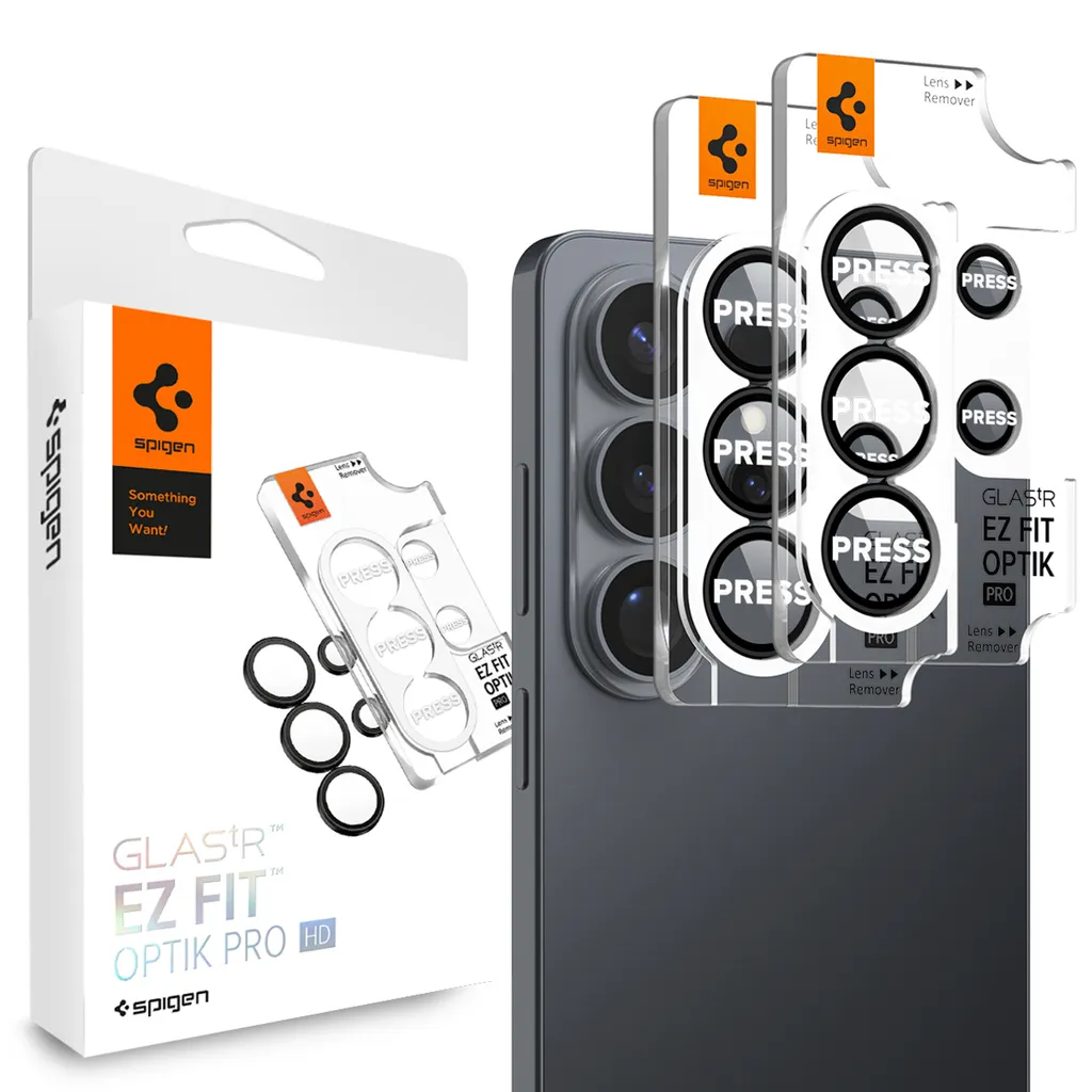 Spigen Glas.tR Ez Fit Optik Pro HD Linsebeskytter 2-paking til Samsung Galaxy S26 v:1133935
