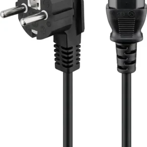 Goobay strømkabel type E/F CEE 7/7 til C13 – Svart 3m v:7037643