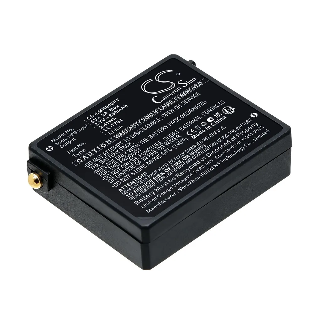 Batteri til SP7784_SR for Ledlenser, 3.7V, 650mAh v:2155747