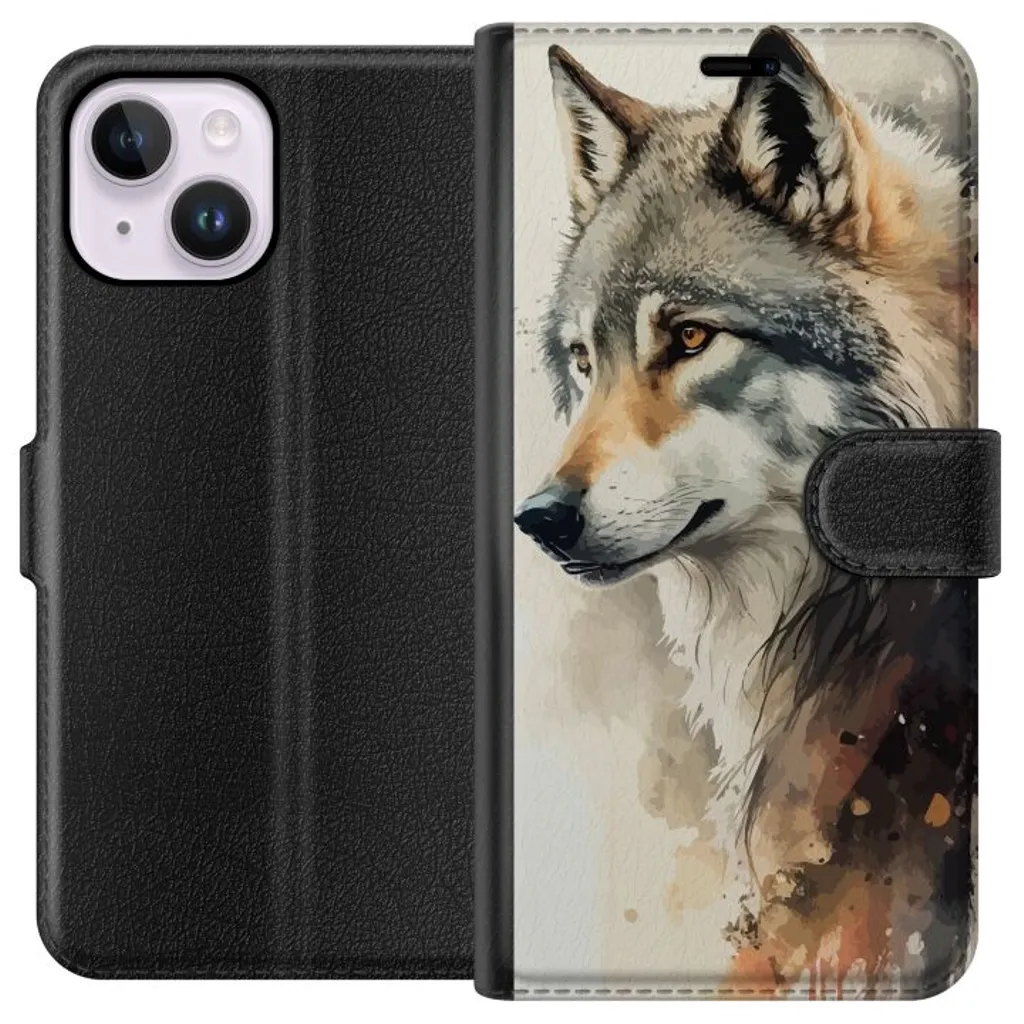 Apple iPhone 14 Plus Sort Lommebokdeksel Varg v:7166431