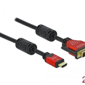 Delock HDMI til DVI 24+1 Kabel bidirektional 2m v:4411320