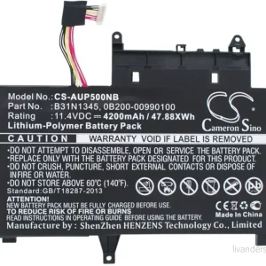 Batteri til Asus Transformer Book Flip TP500LN-0041A4210U, 11,4V, 4200mAh v:9146088 Batteri til Asus Transformer Book Flip TP500LN-0041A4210U, 11,4V, 4200mAh v:9146088