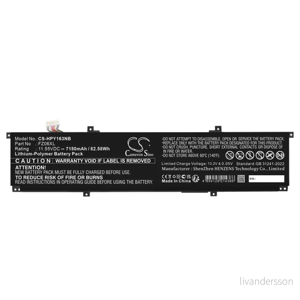 Batteri til ENVY 16-H0024NO, 11.55, 7150mAh v:7729075
