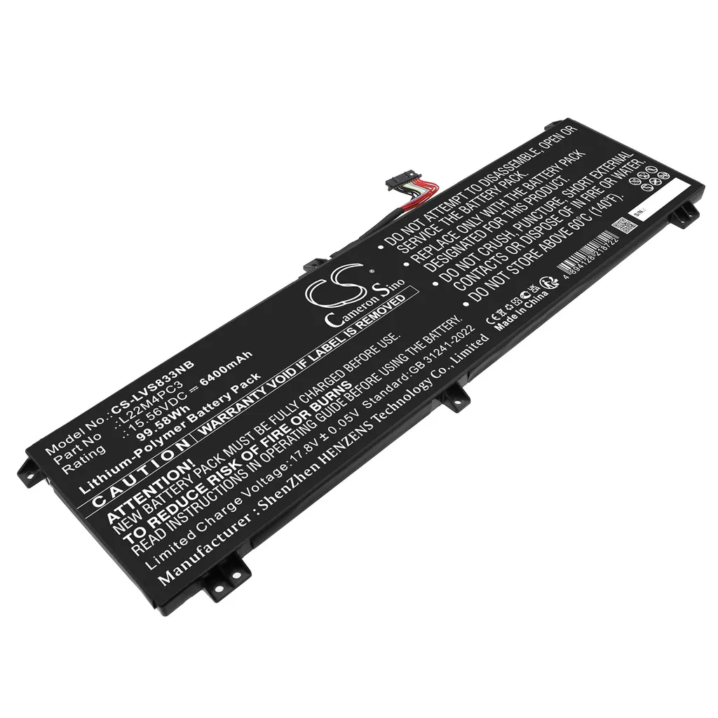 Batteri til Legion Slim 7 16IRH8 82Y30014SP, 15.56V, 6400mAh v:4978814