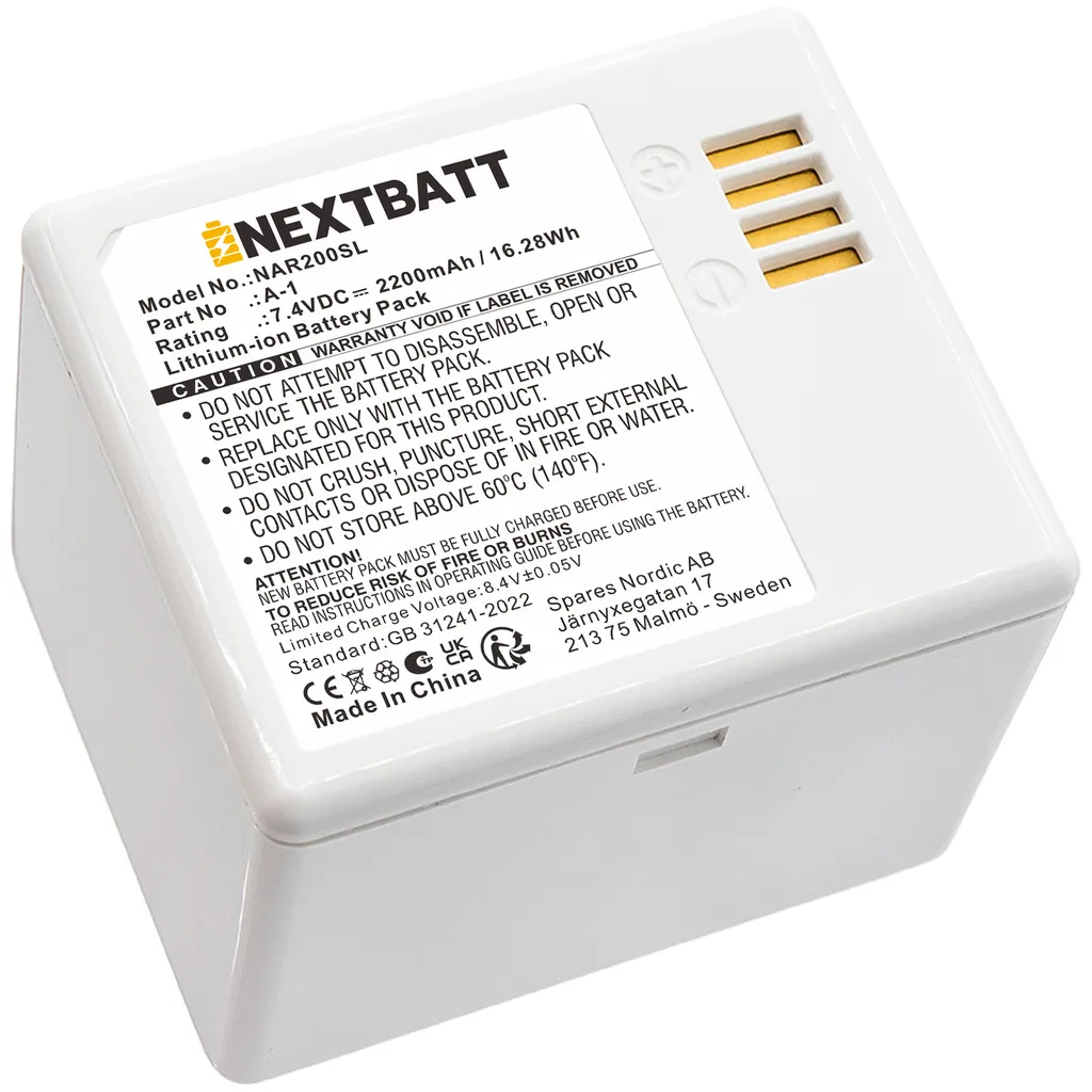Batteri til Netgear A-1 for Arlo, 7,4V, 2200mAh v:7971738