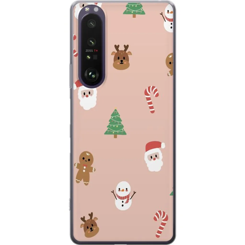 Sony Xperia 1 III Gjennomsiktig Telefondeksel Klassisk Julfest v:7154347