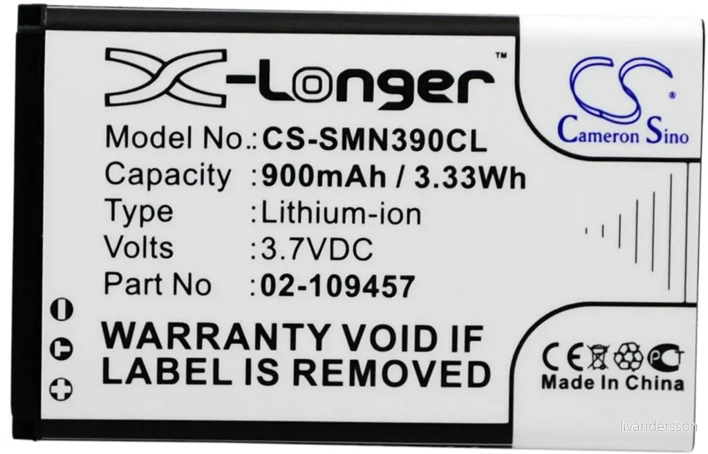 Batteri til Snom M9, 3.7V, 900 mAh v:4330571
