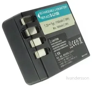 Batteri til Pentax K-500, 7.2V (7.4V), 1100 mAh v:5925261
