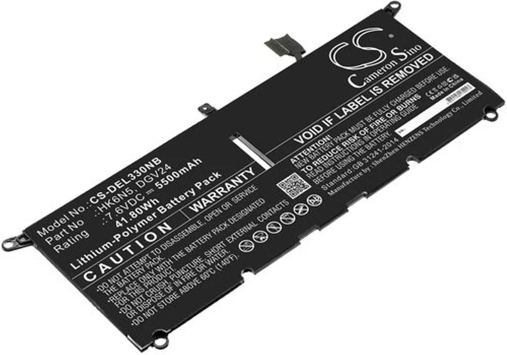 Batteri til DGV24 for Dell, 7.6V, 5500 mAh v:8680044
