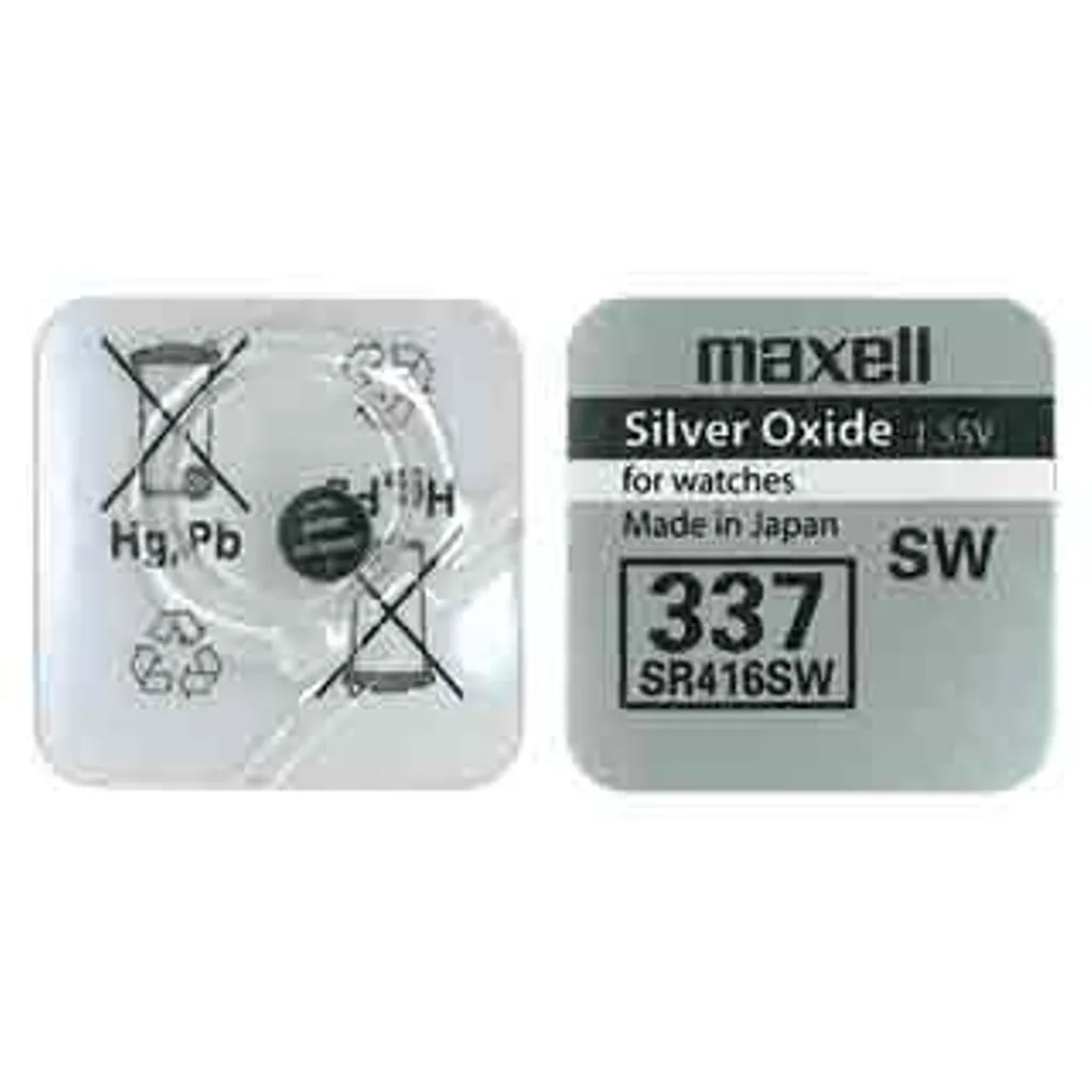 SP337 (Maxell), 1.55V v:6539858 SP337 (Maxell), 1.55V v:6539858