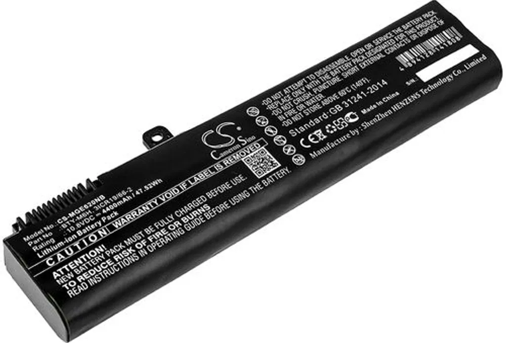 Batteri til Msi GE72 6QD-001XCN, 10.8V, 4400 mAh v:7190592