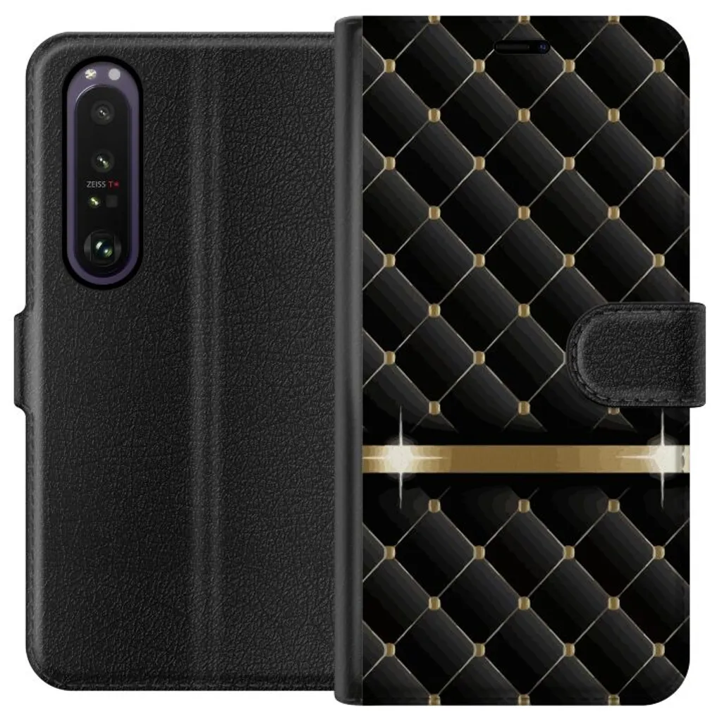 Sony Xperia 1 III Sort Lommebokdeksel Lyxigt v:5710689