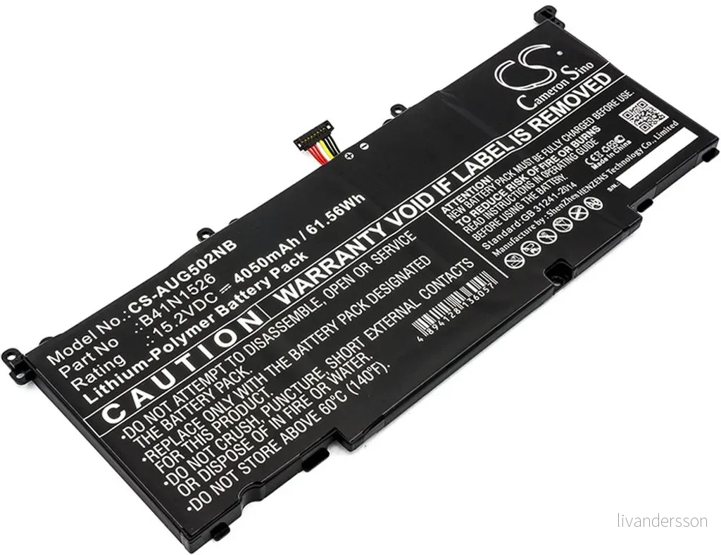Batteri til Asus G502VM-FY088T, 15.2V, 4050 mAh v:9834498