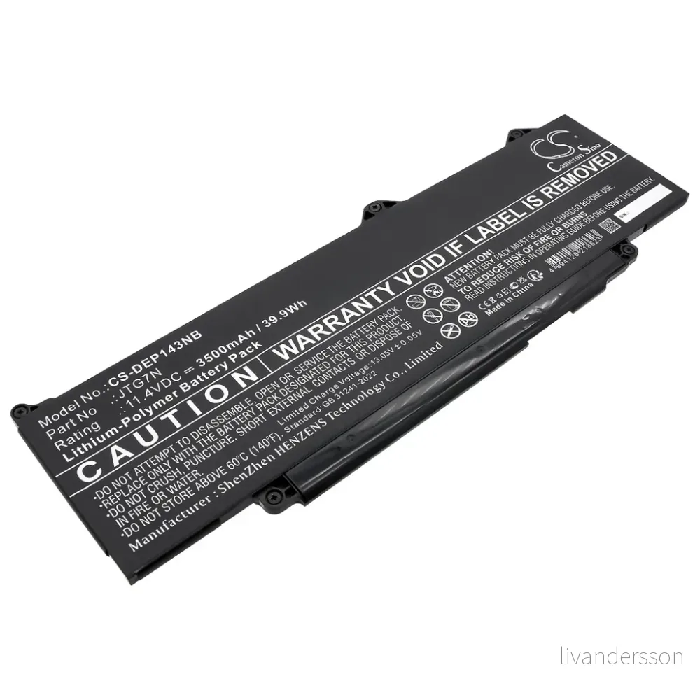 Batteri til Precision 14 3490, 11.4V, 3500mAh v:2055166