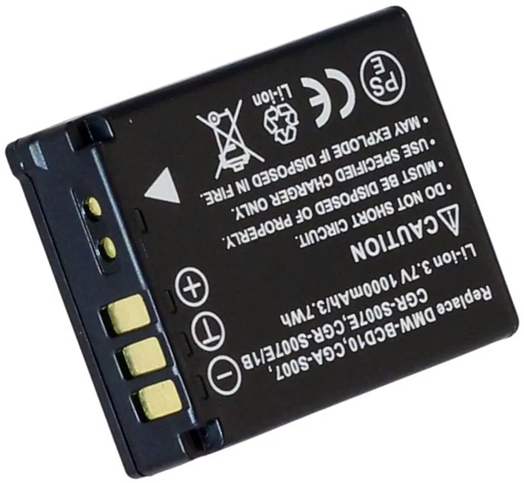 Batteri til Panasonic Lumix DMC-TZ3GK, 3,6 (3,7), 850mAh v:8181206