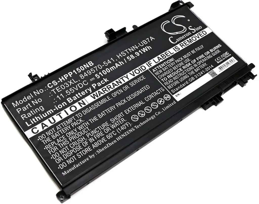 Batteri til Hp OMEN 15-AX013NF, 11.55V, 5100 mAh v:5475406