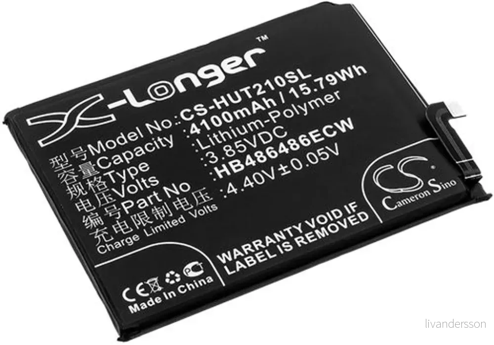 Batteri til Huawei LYA-AL00, 3.85V, 4100 mAh v:9612529