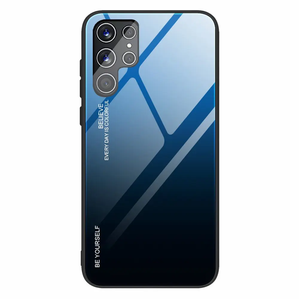 Samsung Galaxy S22 Ultra 5G mobildeksel – Blå-Svart v:2873905