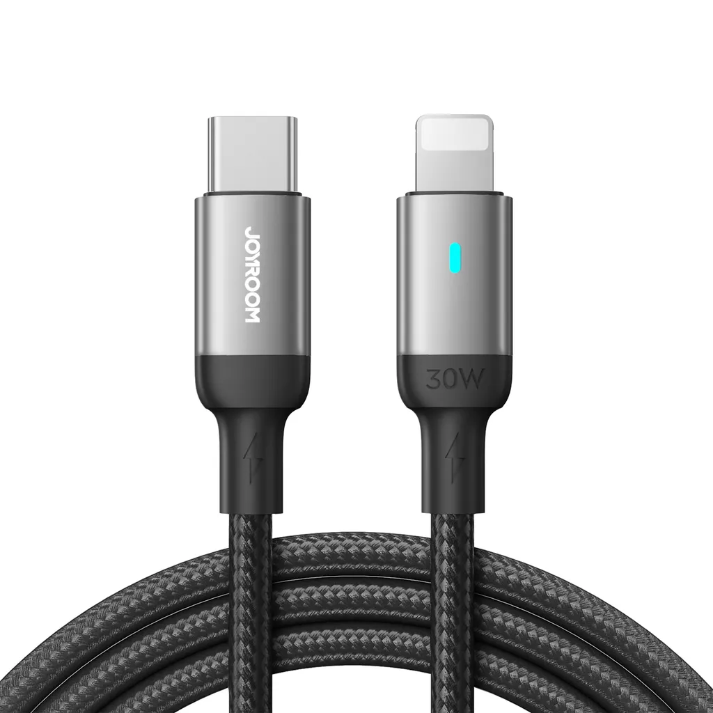 Joyroom USB-C til Lightning-kabel hurtiglading 20W, 1,2m – svart v:4345627