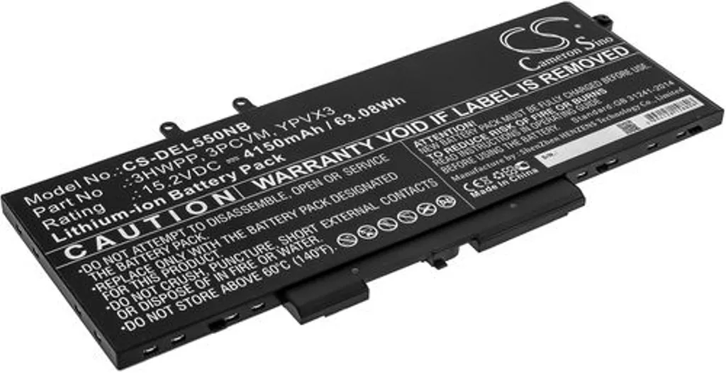 Batteri til Dell Latitude 14 5411-WJ40N, 15,2V, 4150mAh v:9464191