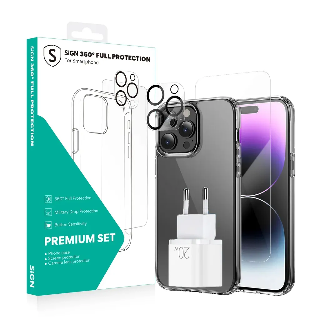 SiGN Star Series 4-in-1 Pakke for iPhone 15 v:5516120