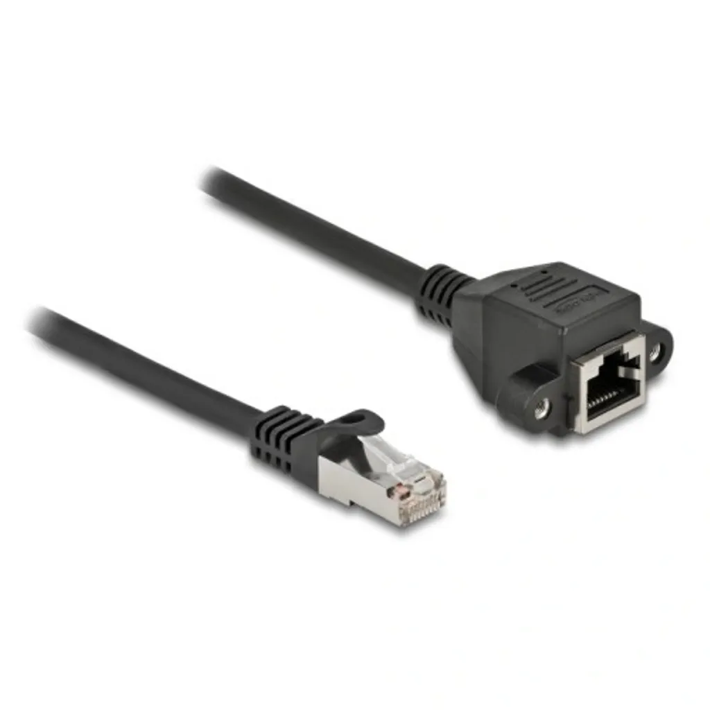 Delock S/FTP RJ45 forlengelseskabel, 3 m – svart v:4181669