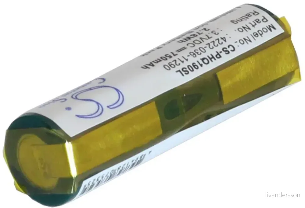 Batteri til Philips HX6511, 3.7V, 750 mAh v:1991272