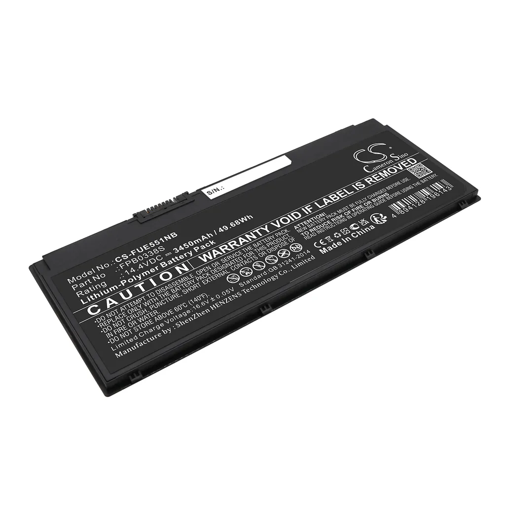 Batteri til Lifebook E558 E5580MP580DE, 14.4V, 3450mAh v:9788440