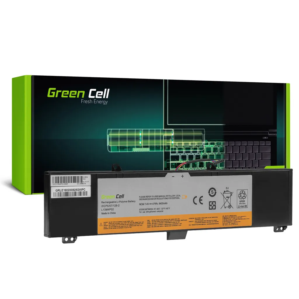 Green Cell Batteri L13M4P02 til Lenovo Y50/Y70 Series (L13L4P02) v:2329167 Green Cell Batteri L13M4P02 til Lenovo Y50/Y70 Series (L13L4P02) v:2329167