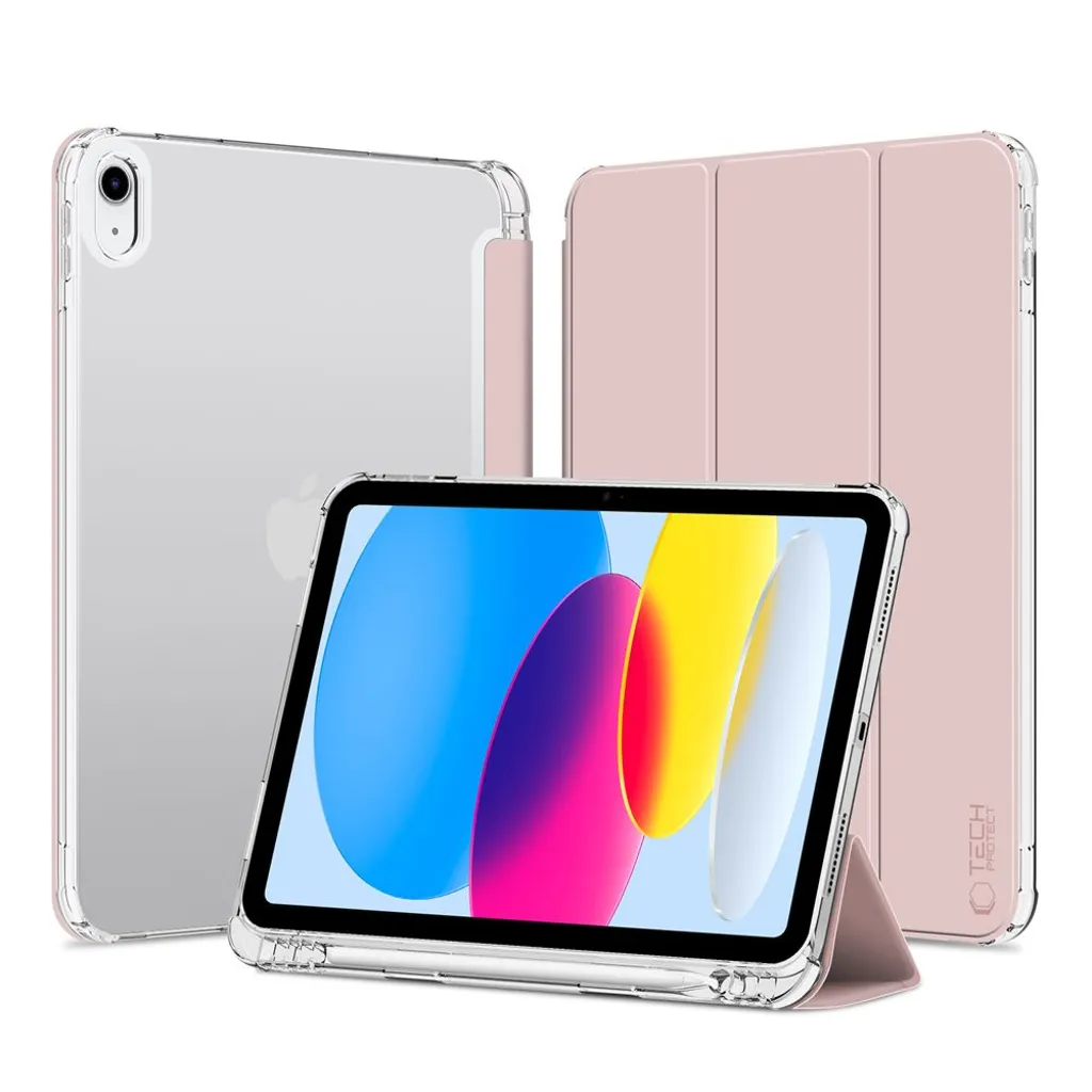 Tech-Protect SC Pen Hybrid Etui til iPad 10th Gen 2022 10.9" – Lyserosa v:6809497