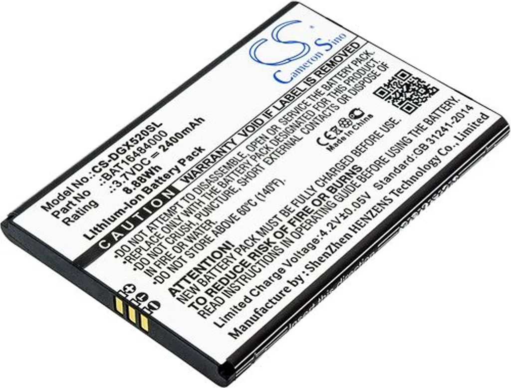 Batteri til Doogee X5 Max Pro, 3.7V, 2400 mAh v:5383095