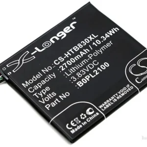 Batteri til B0PL2100 for HTC, 3.83V, 2700 mAh v:8050279 Batteri til B0PL2100 for HTC, 3.83V, 2700 mAh v:8050279
