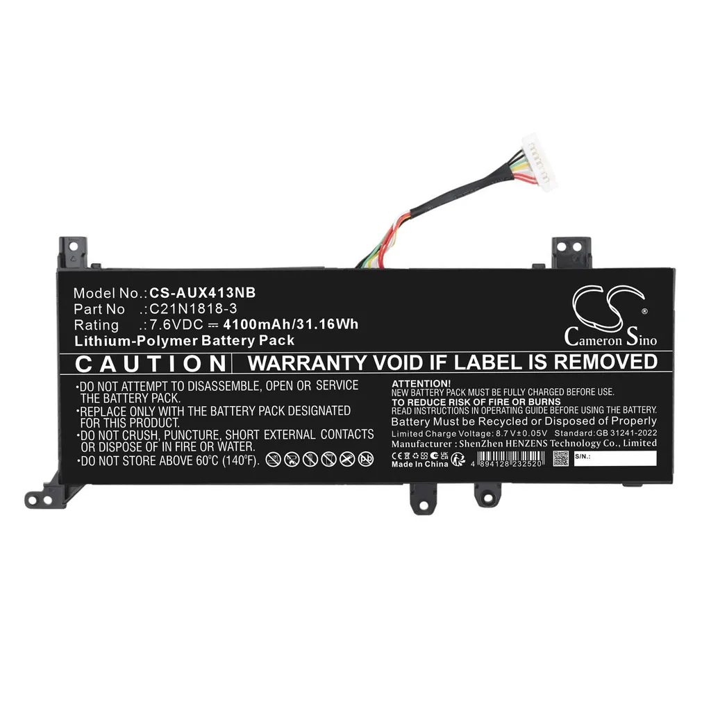 Batteri til X509BA, 7.6V, 4600mAh v:7760031
