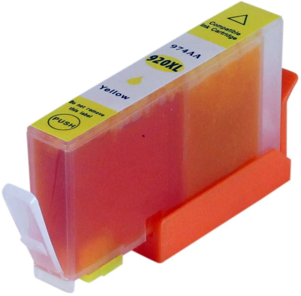 Kompatibel med HP OfficeJet 6500A e-AiO series blekkpatron, 14.5ml, gul v:6641243