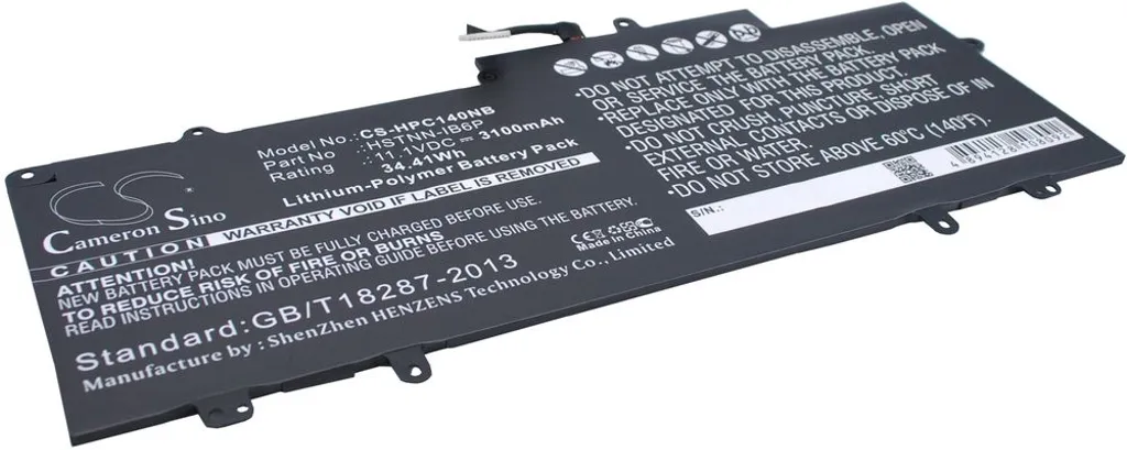 Batteri til BO03032XL-PL for HP, 11.1V, 3100 mAh v:3183103