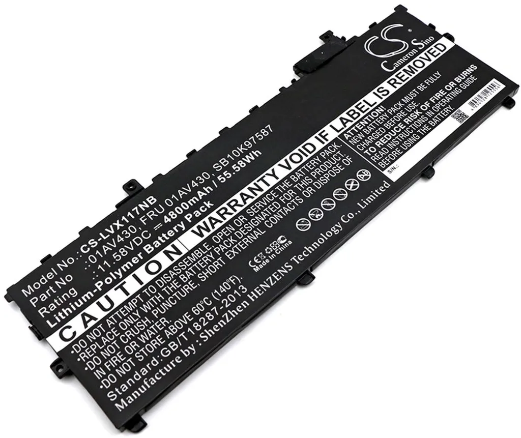 Batteri til Lenovo TP X1-20KGSDM500, 11.58V, 4800 mAh v:4100509