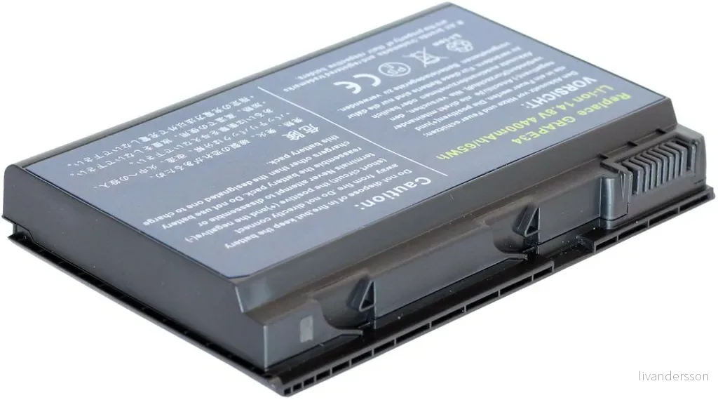 Batteri til Acer Extensa 5220-100508Mi, 14.8V, 4400 mAh v:4982824