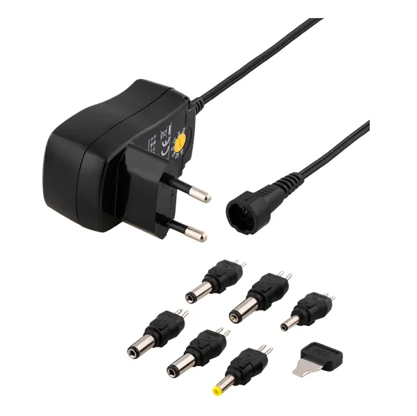 Deltaco strømadapter universal 3-12V, 7.2W – svart v:2276872 Deltaco strømadapter universal 3-12V, 7.2W – svart v:2276872