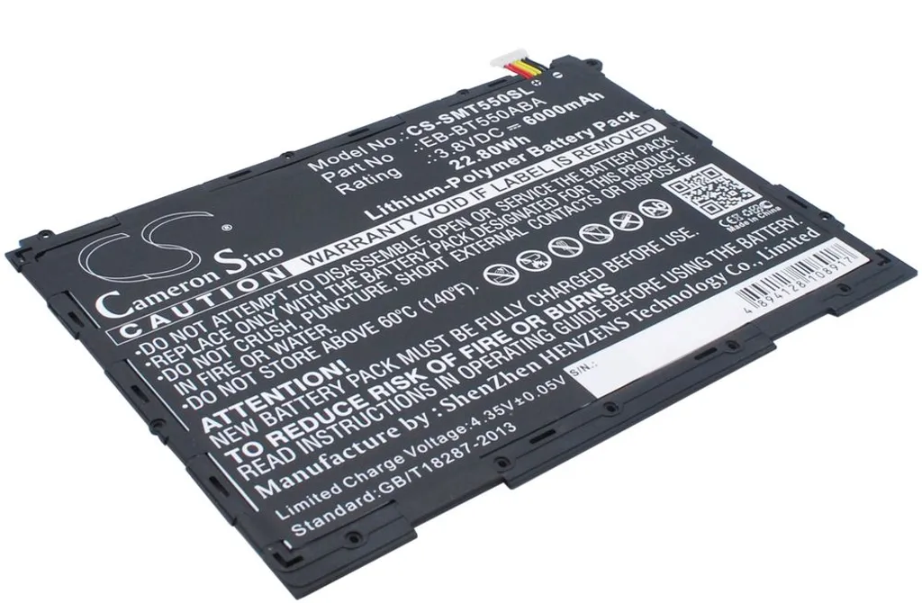 Batteri til EB-BT550ABA for Samsung, 3.8V, 6000 mAh v:2428748
