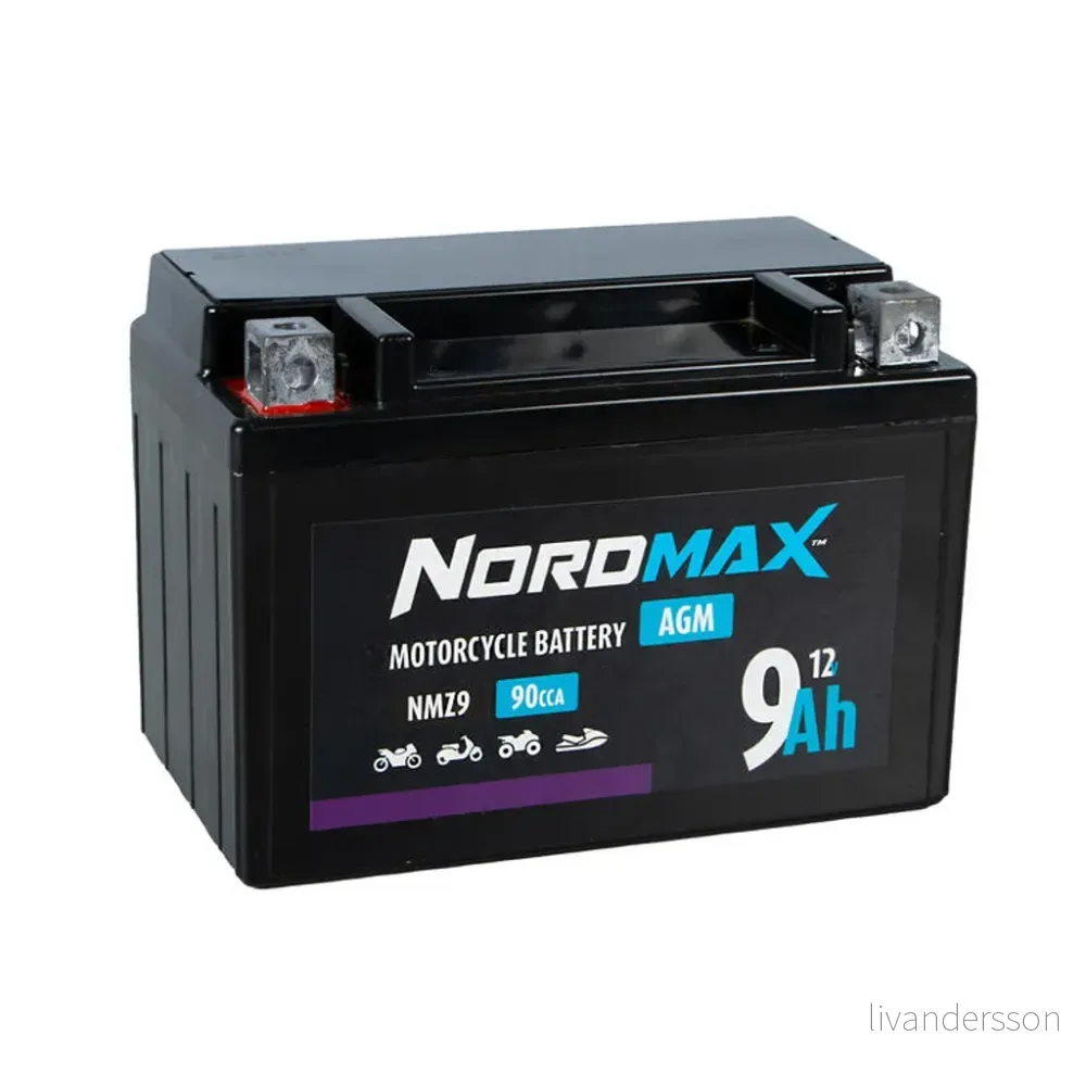 12V 9Ah Nordmax (AGM) batteri 151x87x107 v:2174461 12V 9Ah Nordmax (AGM) batteri 151x87x107 v:2174461