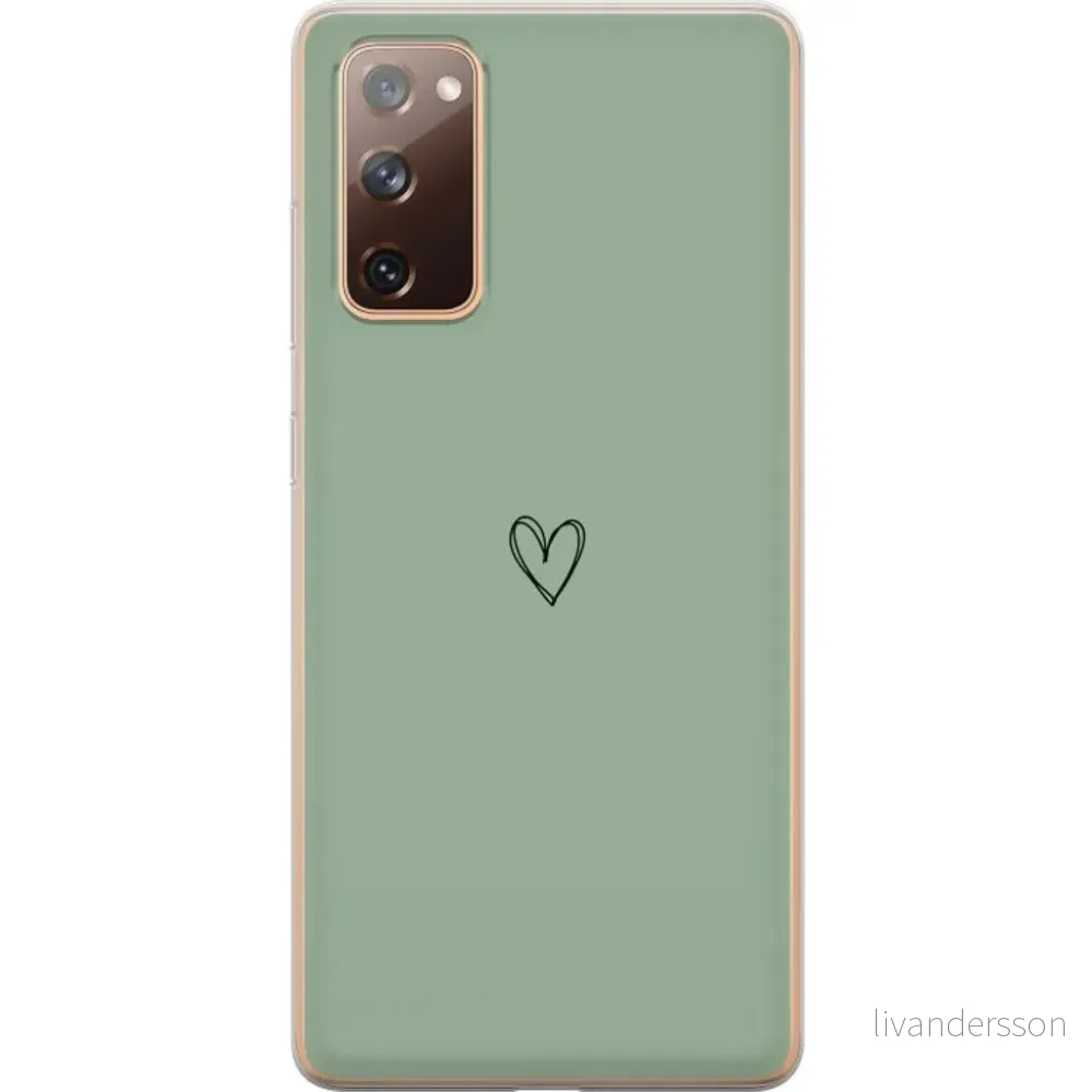 Samsung Galaxy S20 FE Gjennomsiktig Telefondeksel Hjärta v:9265179