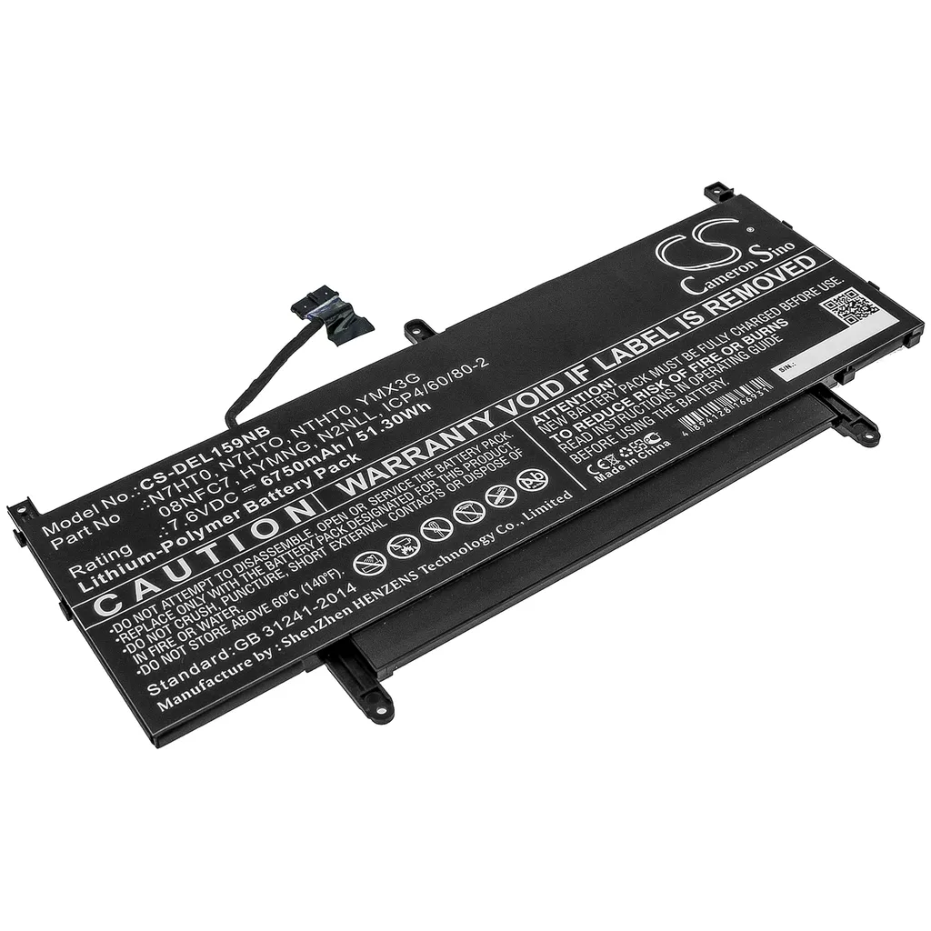 Batteri til Dell Latitude 15 9510 06DF2, 7,6V, 6750mAh v:3333412