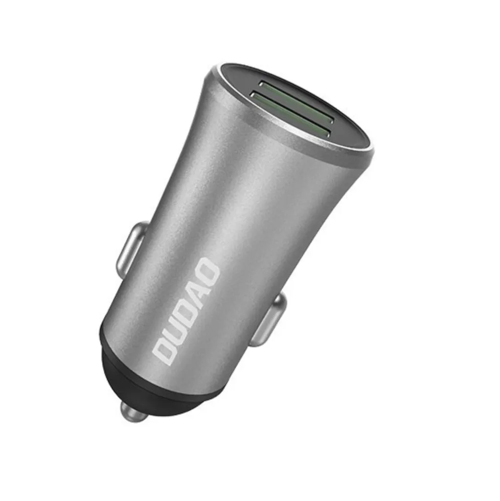 Dudao Smart billader 2x USB-A, 3,4A – Sølv v:6094011