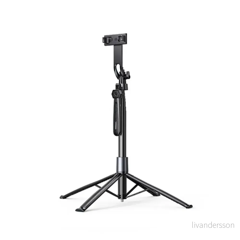 UGREEN Bluetooth selfiestang / 4-bens stativ, 185 cm – svart v:6634749